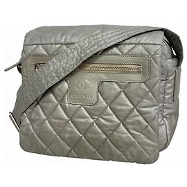 Borsa a Spalla Chanel Coco Cocoon Nylon Marrone