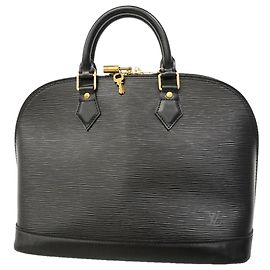 Bolsa Louis Vuitton Alma Epi em Noir Preto