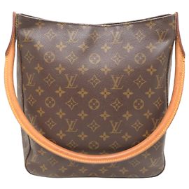 Bolsa de ombro Looping GM feminina Louis Vuitton Marrom