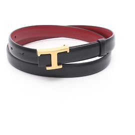 TOD'S T Timeless Ledergürtel Schwarz