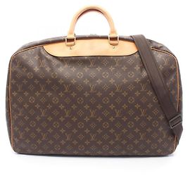 Louis Vuitton Alize 2way Boston bag Monogram coated canvas Brown
