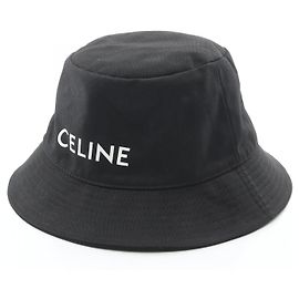 Céline Sombrero bucket de algodón CELINE Negro