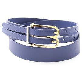 Balenciaga Leather Belt Blue