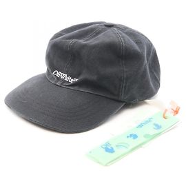 Off White Gorra de béisbol OFF-WHITE BOOKISH OW de algodón Negro