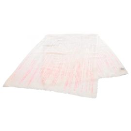 Echarpe de seda e cashmere CHANEL Branco
