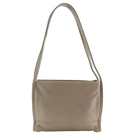 Loewe Lambskin Shoulder Bag Brown Beige
