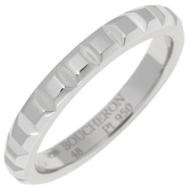 Boucheron Quatre Clou De Paris Pt950 Ring Size 48 Silvery Metallic