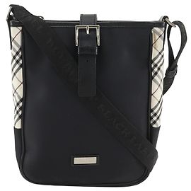 Burberry Black Label Nylonschultertasche Schwarz