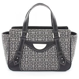 Borsa a mano Givenchy in pelle e tela Nero