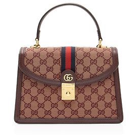 Gucci GG Canvas Ophidia Small Top Handle Rouge