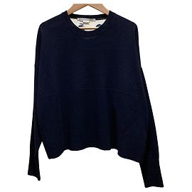 Stella Mc Cartney Stella McCartney Seiden-Woll-Pullover Blau