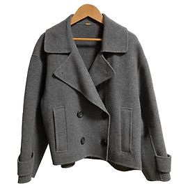 Autre Marque Mila Owen Short Double-faced Coat Brown