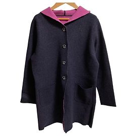 Autre Marque Casaco de lã com capuz PICONE Roxo