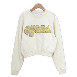 Off White Pullover Sweatshirt Off-White OWBA026E19F30094 Beige