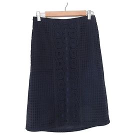 Autre Marque Jupe en dentelle au crochet ADORE Bleu Bleu Marine