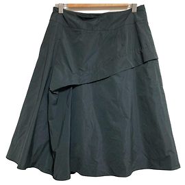 Autre Marque Rene basic Geraffter ausgestellter Rock Braun