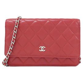 Cartera de cadena Chanel Timeless Classic Roja