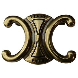 Broche Céline Triomphe en métal doré Doré