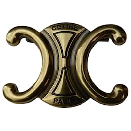 Céline Triomphe Brosche aus goldfarbenem Metall Golden