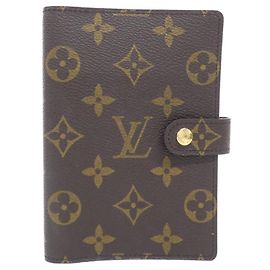 Organizador Louis Vuitton Monogram Agenda PM Marrom