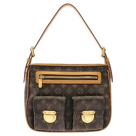 Bolsa de Ombro Louis Vuitton Monogram Hudson GM Marrom