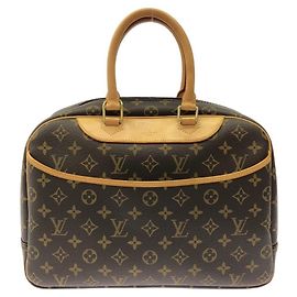 Sac à main Louis Vuitton Monogram Bowling Vanity Marron
