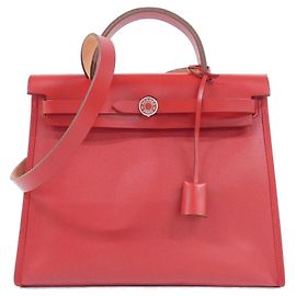 Hermès Borsa Hermes Herbag Zip PM Rosso
