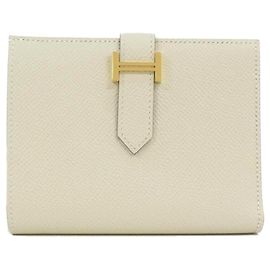 Cartera Compacta Hermès Bearn Blanco