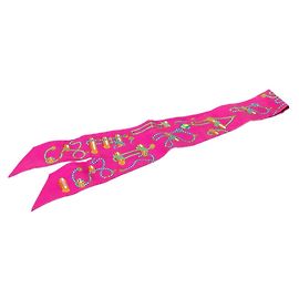 Hermès Lenço Twilly Cordages Hermes Roxo