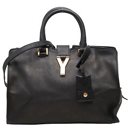 Saint Laurent Y-Line Petit Cabas Handbag Black