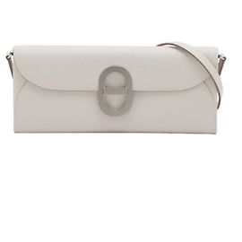 Hermès Kelly Maillon To Go Clutch Epsom Branco Bege