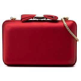 Sac de soirée Vara Ribbon Salvatore Ferragamo Rouge Doré