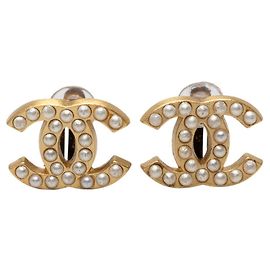 Pendientes de clip Chanel Coco Mark Dorado
