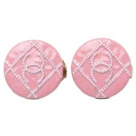 Orecchini a clip Chanel Coco Mark Oro e Rosa Rosa D'oro