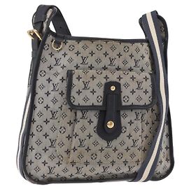 LOUIS VUITTON Monogram Mini Besace Mary Kate Bag Navy M92320 LV Auth bs36145 Blu navy