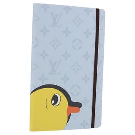 LOUIS VUITTON Notebook MM Jane Note Cover Light Blue GI1119 LV Auth 190665M Light blue
