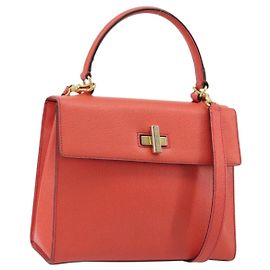 Céline Borsa CELINE in pelle 2way Rosso Oro Auth 192995 Rosso D'oro