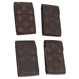 LOUIS VUITTON Monogram Etui Cigarette Case 4 Set LV Auth BA14069 Monogram