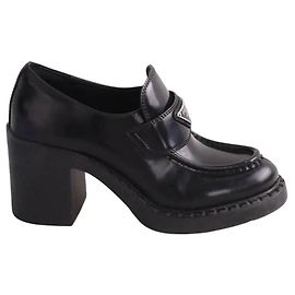 Prada Boots mocassin noirs Noir