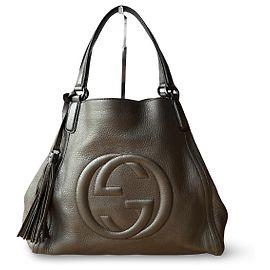 Gucci Soho Shoulder Bag Grey