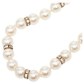 Céline Collar de perlas Celine Plata Dorado