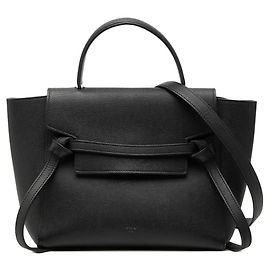 Céline Celine Belt Bag Micro Handbag in Black Leather Black