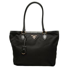 Sac cabas Prada Logo Noir