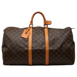 Bolsa Boston Louis Vuitton Monogram Keepall 55 Marrom