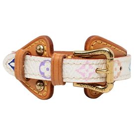 Louis Vuitton Monogram Armband Teda PM M92485 Weiß Mehrfarben