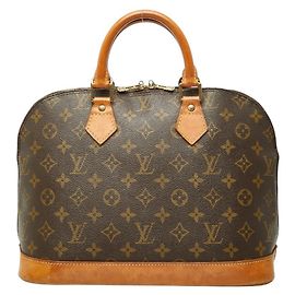 Sac à main Louis Vuitton Monogram Alma PM Marron