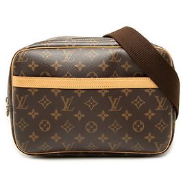Louis Vuitton Monogram Reporter PM Schultertasche Braun