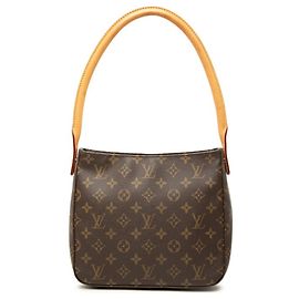 Borsa a Spalla Louis Vuitton Monogram Looping MM Marrone