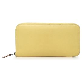 Hermès Hermes Azap Long Wallet in Soufre Yellow Epsom Leather Other Yellow