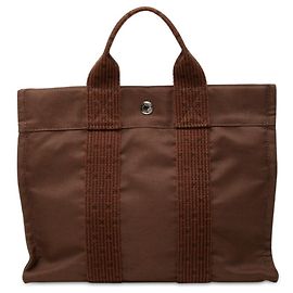 Hermès Sac cabas Hermes Herline PM Marron